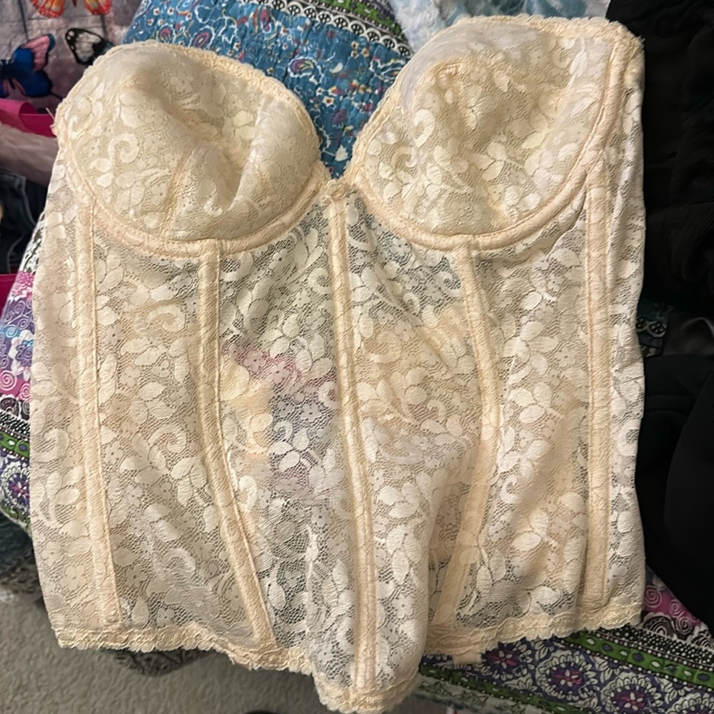 Carnival corset top 36c cream
